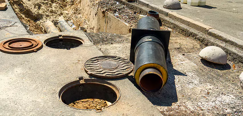 Lateral Sewer Line Replacement in Ridge