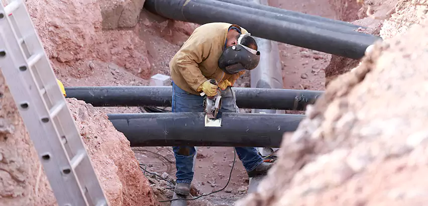 Cast Iron Sewer Pipe Replacement in Ridge
