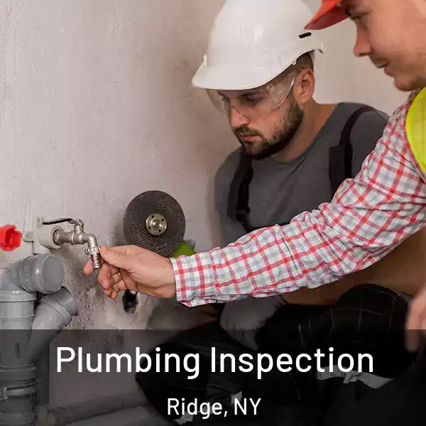  Plumbing Inspection Ridge, NY
