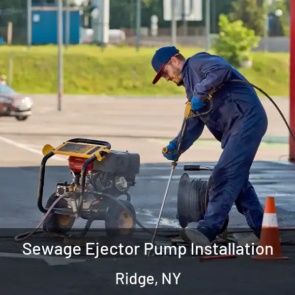  Sewage Ejector Pump Installation Ridge, NY